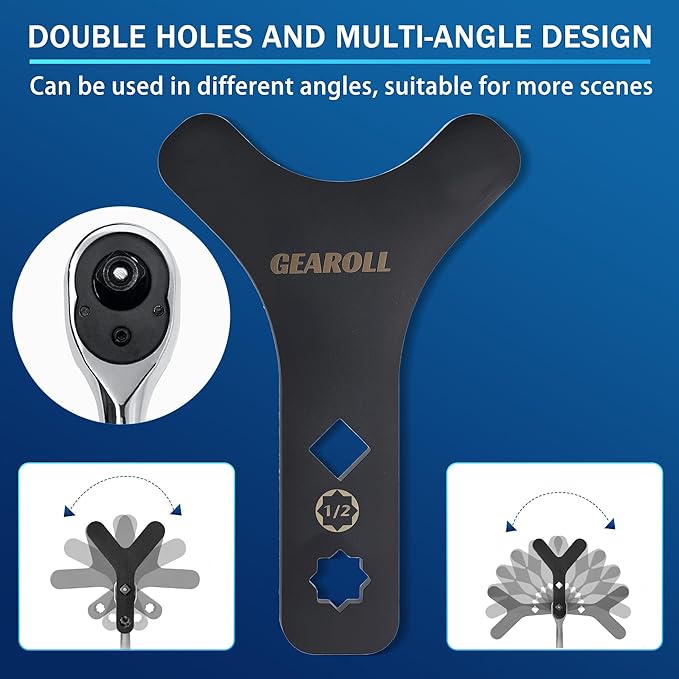 Lower Control Arm Prying Tool, Suspension Specialty Arm Lever Bushing Tool, Lower Ball Joint Pry, Control Arm Tool Suspension Arm Lever Compatible with 1/2" Drive Extension Breaker Bar