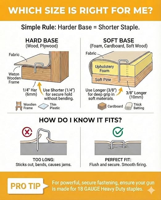 YEAHOME Heavy Duty Staples, 2000 Counts 3/8 inch T50 Staples, 20 Gauge Galvanized 3/8 Inch Crown Upholstery Staple for Pneumatic, Electric T50 Staple Gun