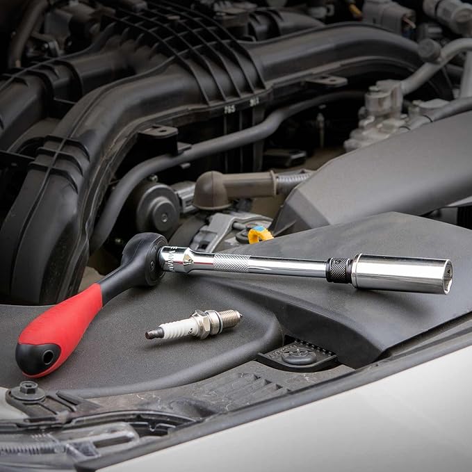 NEIKO 00295A 3/8" Drive Locking Extension Bar Set, 3 Piece, 3", 6", 10", Remove Sockets and Sparkplugs, Cr-V, Silver