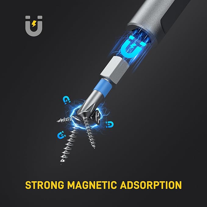 42 in1 Magnetic Screwdriver Set Precision Multi Bit Ratchet T Handle Repair Kit for Electronics, Phone, Laptop, Watch, Eyeglasses – Portable Tool Set for Home & DIY(Light Grey)