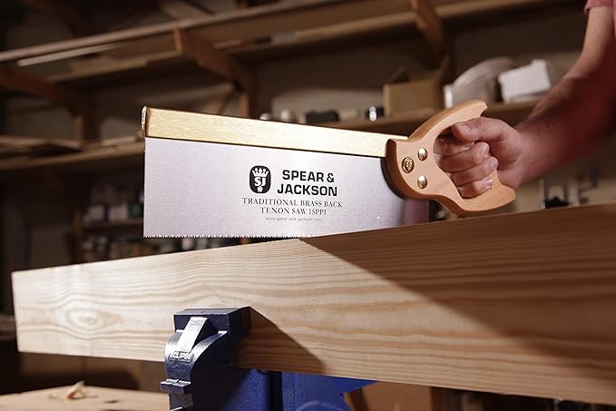 Spear & Jackson 9540B-91 Traditional Brass Back Tenon Saw, 10" x 15", Brown/Silver