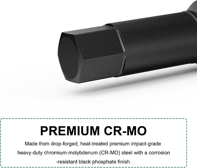 1/2" Drive 14 mm Hex Impact Bit Socket, H14 Allen Bit Socket, Metric, Cr-Mo Steel, Automotive Repair Industrial Maintenance and DIY Enthusiasts Alike