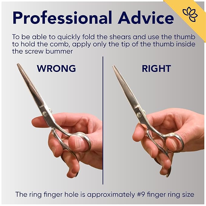 Equinox Razor Edge Series Professional Hair Scissors - 6.5??Premium Japanese Stainless Steel Hair Cutting Scissors, Hair Shears, Hair Razors for Hair Cutting, Barber Accessories & Hair Salon Supplies