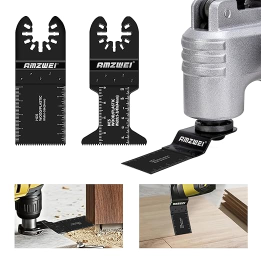 22PCS Oscillating Tool Blades Metal Wood, 5 Types Quick Release Oscillating Saw Blades for DIY Projects, Oscillating Tool Blades Compatible with Dewalt Milwaukee Ryobi Rockwell Fein