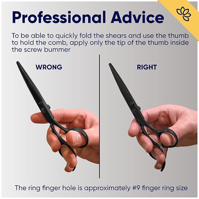 Equinox Razor Edge Series Professional Hair Scissors - 6.5占?Premium Japanese Stainless Steel Hair Cutting Scissors, Hair Shears, Hair Razors for Hair Cutting, Barber Accessories & Hair Salon Supplies