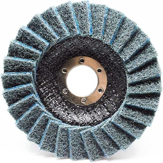 Benchmark Abrasives 4-1/2" x 7/8" Surface Conditioning Type 27 Flap Discs 4 1/2 for Angle Grinder, Sanding Discs for Blending and Polishing - Grinding Wheels 4 1/2 inch - (5 Pack) Fine Grit