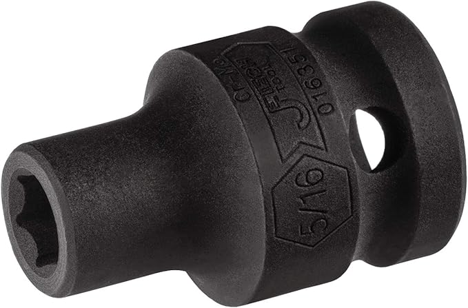 Jetech 1/2 Inch Drive 5/16 Inch Standard Impact Socket, Made with Chrome Molybdenum Alloy Steel, Heat Treated, 6-Point Design, SAE