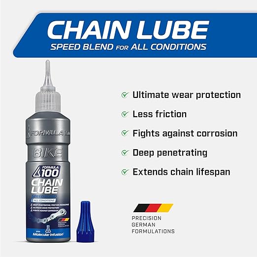 All Conditions Bike Chain Lube ??All-Weather Lubricant for Bicycles & Electric Bikes ??Protects Against Wear, Reduces Friction, Fights Corrosion ??120ml (4.06 oz)