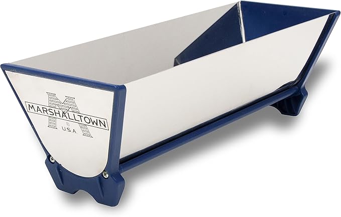 MARSHALLTOWN Grabber Pans, 12 Inch Size, Rounded Bottom, Durable Plastic End Caps, Leak Proof, GP478