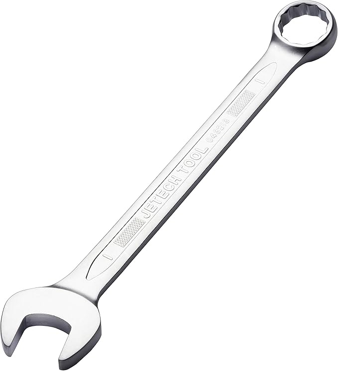 Jetech 11PCS SAE Combination Wrench Set - Industrial Grade Spanners with 12-Point15-Degree Offset Cr-V Steel Forged Heat-Treated, 3/8 Inch - 1 Inch