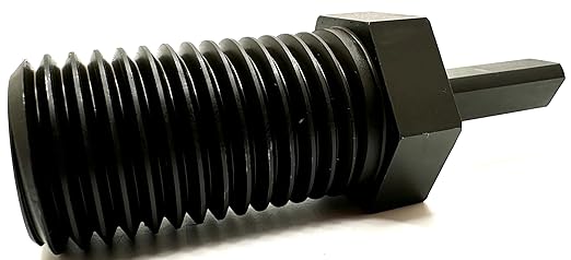 Shaft Adapter for Core Drill Hole Saw, 1/2??Triangle Hex Shank to 1-1/4"-7 Male Threads, for Use with 1-1/4??7 Threaded Diamond Hole Saw & Diamond Core Drill Bits