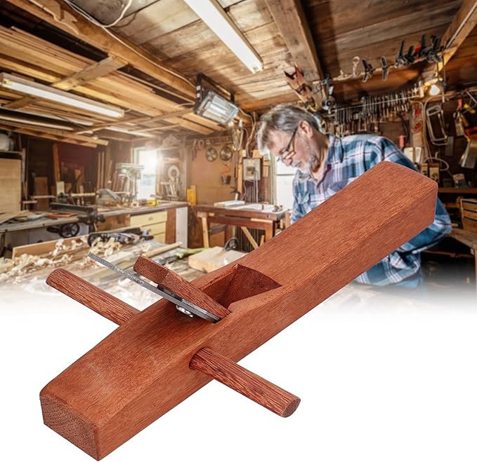 Hand Planer Hand Held Bench Wooden Carpenter Woodcraft Tool For Wood Planing Trimming, Smoothing(400)