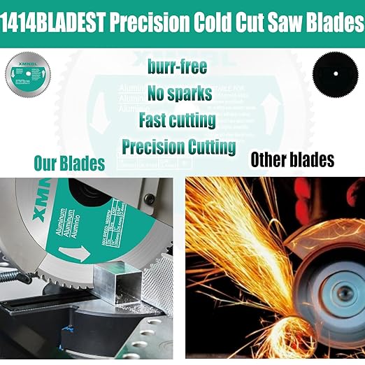 14 Inch 80 Teeth Aluminium Cutting Blade,Replacement for Evolution 14 Inch 80 Teeth Aluminium Cutting Blade,Compatible with Evolution S355CPSL,S380CPS,EVOSAW380,Dewalt DW872 and Other Cutting Saws