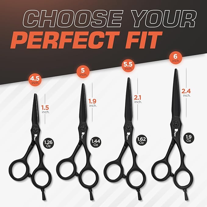 Fagaci Hair Scissors Professional 6??440C Steel for Superior Precision, Extremely Sharp Blades Hair Cutting Scissors for Women & Men, Durable Sharpness Hair Shears for Hair Cutting, Barber Scissors