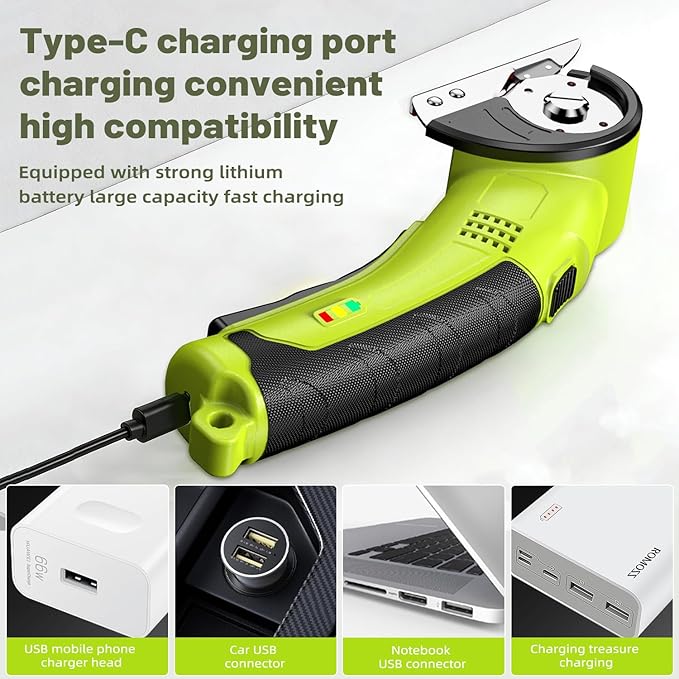 Cordless Electric Scissors Cutter Electric Scissors for Cardboard, Fabric,Carpet,Leather,Box