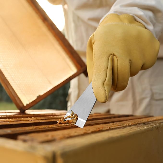 Beekeeping Stainless Steel Hive Scraper Tool J Hook Multi-Functional Hive Tool for Beekeepers(1 Pcs)