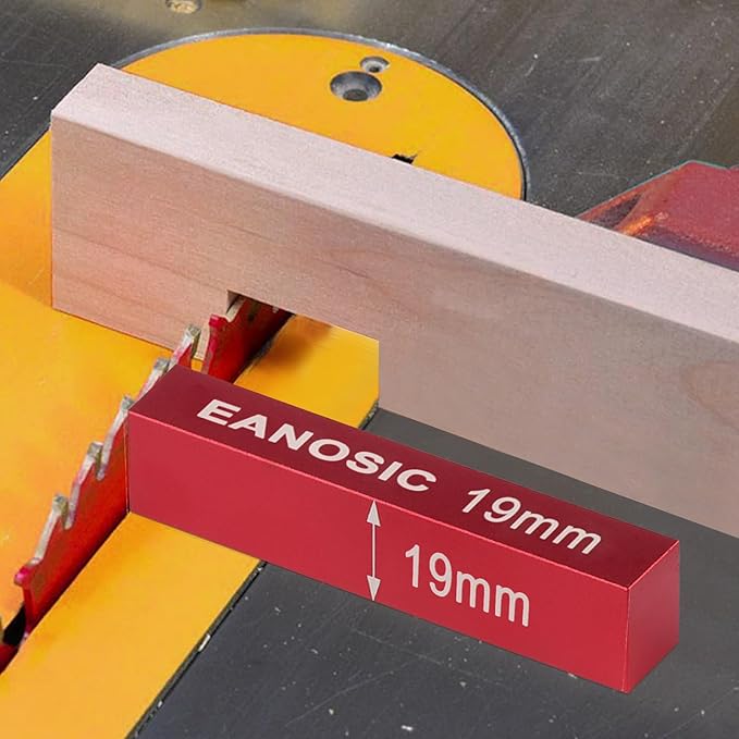 Metric Setup Blocks Height Gauge Set, 15pcs Precision Aluminum Setup Bars Guage Block Set for Router and Table Saw Accessories Woodworking Set Up, Bars Include Laser Engraved Size Markings