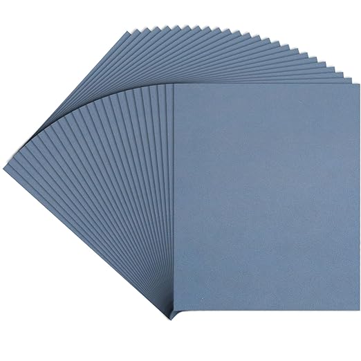 4000 Grit Sand Paper, 9 x 11 Inch, 25 Pcs Wet Dry Sandpaper Sheets, Silicon Carbide for Wood, Metal, Automotive Sanding and Polishing, Waterproof and Durable