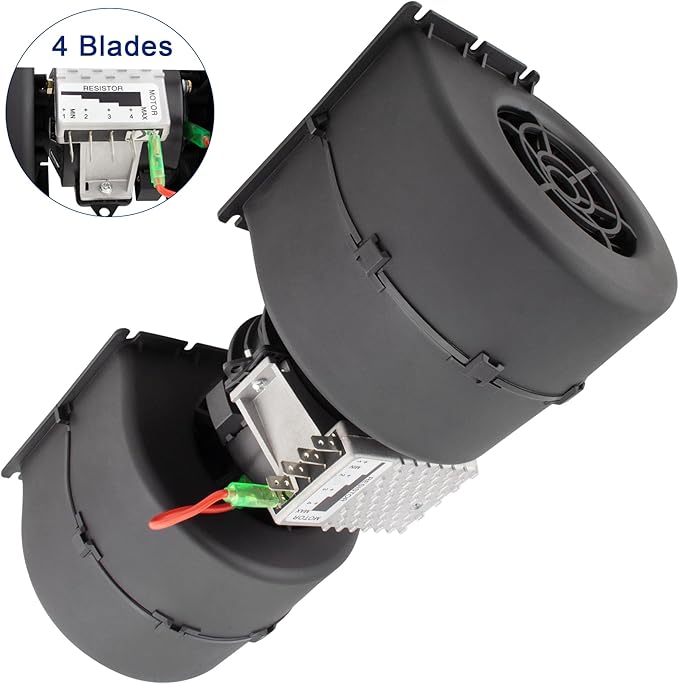 BOXI Blower Motor Assembly Fits for Dual Wheel 12 Volt 3 Speed Centrifugal Blower/Replaces 008A4502 2619939