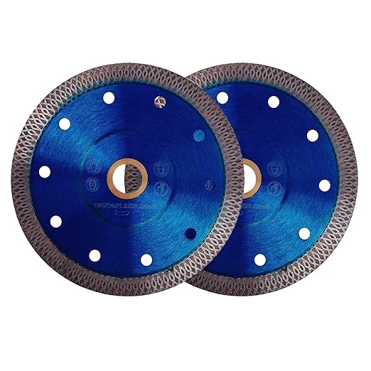 GoYonder 2 Pack 5 Inch Super Thin Diamond Saw Blade for Cutting Porcelain Tiles,Granite Marble Ceramics (5")