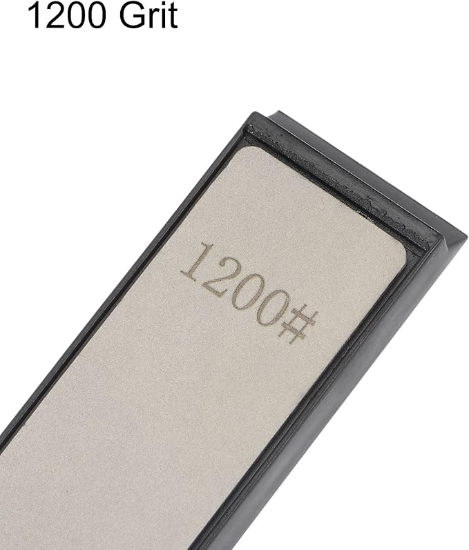 uxcell Diamond Sharpening Stones 1200 Grit Whetstone Knife Sharpener Stone with Non-Slip Base