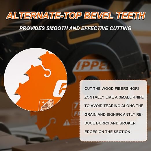 3 Pack 7-1/4 Inch 24 ATB Teeth Framing Circular Saw Blades for Wood Cutting with 5/8'' Arbor, Replacement for Diablo D0724A Framing Saw Blade, with TCT for Longer Life and Faster Cutting Speed