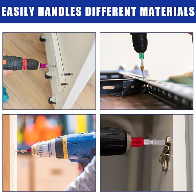 5pcs Strong Magnetic Screw Ring, 5 Colors Screwdriver Magnetic Ring with Double-Ended Screwdriver Bit Holder for Drill Tool Woodworking Maintenance Household Repairs