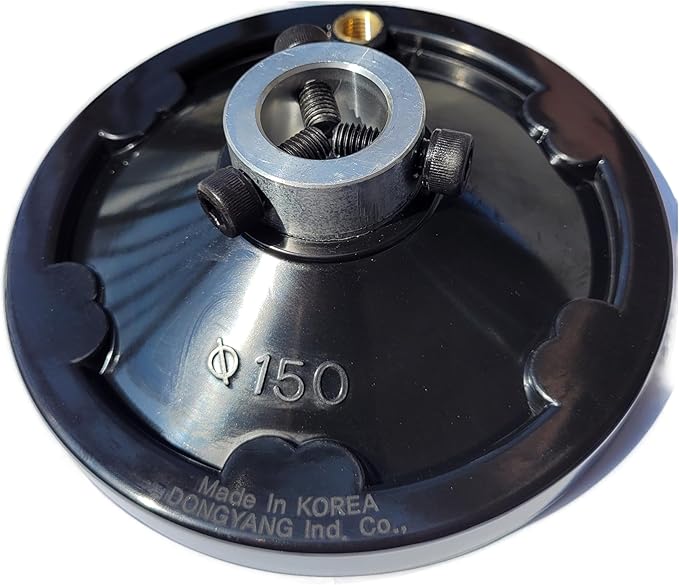 OD 6" Ultimate Handwheel for 1" Shaft or Smaller, Fit All Shafts 1" or Under ??Easy Install with Set Screw & M10 Revolving Handle, Table Saw Band Saw Milling Lathe Drill Press Tailstock Replacement