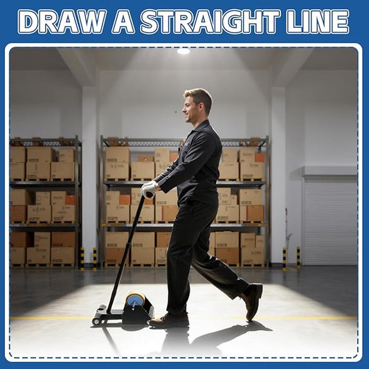 Floor Tape Applicators, Floor Tape Marking Machine, Wall Lane Marking Applicators for Floor Marking, Decoration Protection and Laying, Black