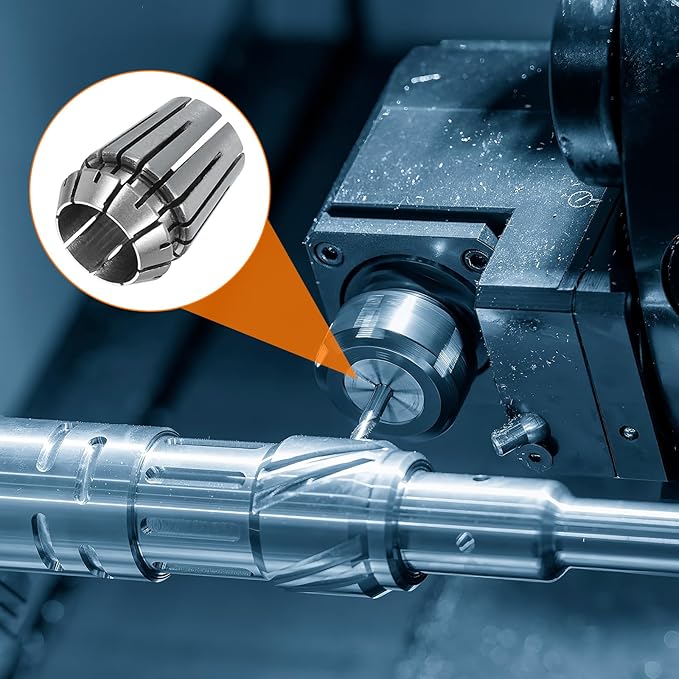 HARFINGTON Spring Collet Chuck ER16 12mm 65Mn Spring Steel Precision Router Collets for CNC Engraving Milling Lathe Tool