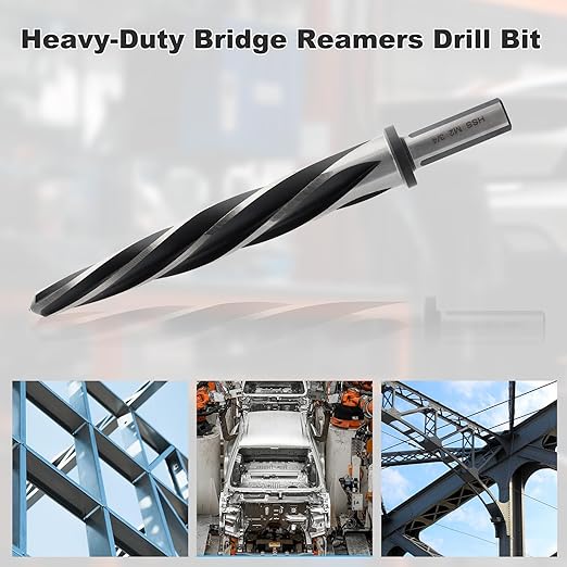 Rocaris 5/8" M2 HSS Taper Chucking Reamer Drill Bit, Taper Reamer Drill Bit for Steel, Alloy, Aluminum, Wood, Plastic