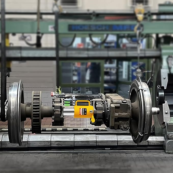 30T 4Inch Stroke Porta Power Single Acting Lifting Cylinder for Shipbuilding, Machinery and Industry,Automatically Retract Split Hydraulic Cylinders Jacks, Yellow