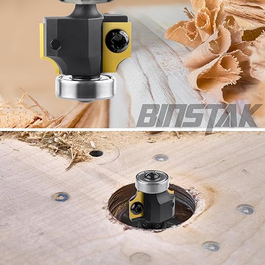 3/16" Radius Insert Roundover Router Bit 1/4" Shank, Replaceable Carbide Insert Edge Forming Roundover Bit Bead Rounding Over Edging Bit Wood CNC Router Bits