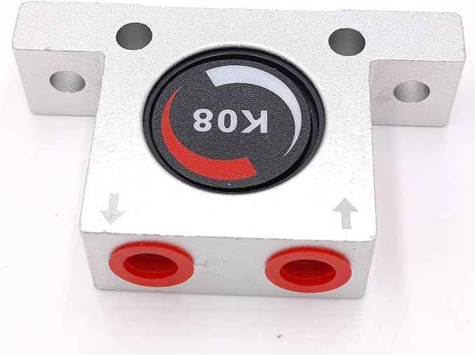 K8 1/4in Thread Pneumatic Vibrator Power Concrete Vibrator Ball Type Aluminum Alloy Air Turbine Oscillator