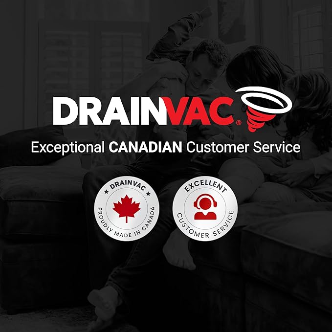 Drainvac Broan-nutone 700 Air watts Central Vacuum System and Deluxe Multi-Surface Tool Set for Cleaning Floors, Anti-Vibration, Powerful Suction