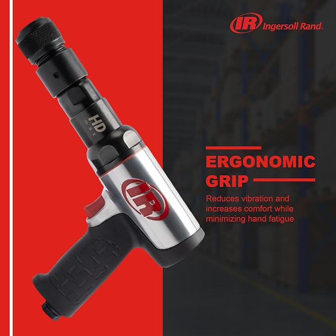 Ingersoll Rand 135MAX Vibration Reduced Heavy Duty Quick Change Air Hammer, 2600 BPM, 3" Stroke, Round Shank