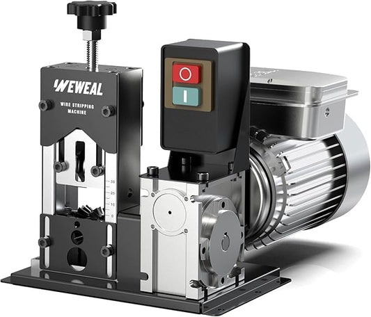 Wire Stripper Machine, 0.06''-1.18'' Electric Cable Stripper Machine with 180 W and 80 ft./min, All Aluminum Frame Copper Wire Strippers for Wire/Cable Recycling