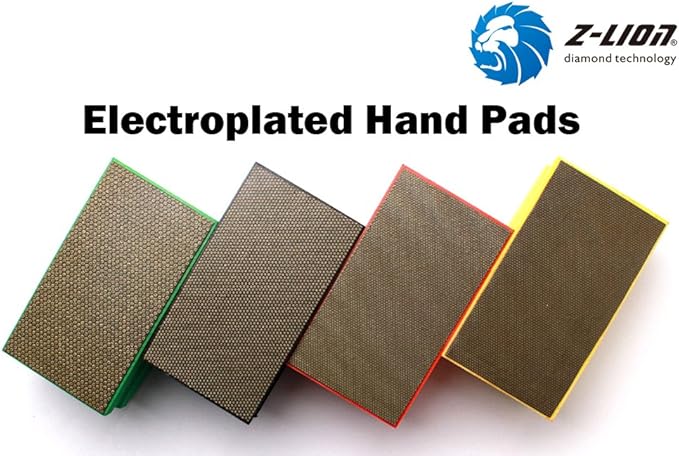 More Buying Choices for Z-Lion Diamond Hand Polishing Pads Arc Shape Back for Glass Stone - Pack of 8 Pcs
