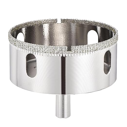 PATIKIL 2-11/16" (68mm) Diamond Hole Saw, Glass Diamond Hole Cutters Hollow Core Drill Bits for Fiberglass, Tile, Porcelain, Ceramic