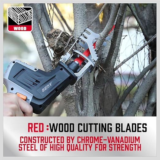 36-Piece Ultimate Reciprocating Saw Blade Set - Premium Saw Blades, Durable Wood & Metal Cutting Blades with Storage Pouch, Long-Lasting Pruning Blades