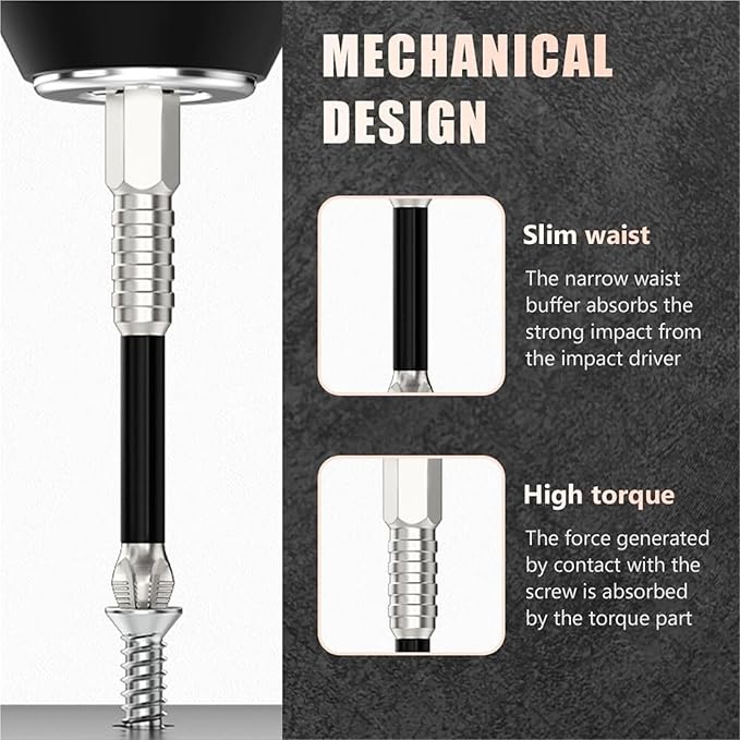 High-Magnetic Screwdriver Drill Bit, Anti-Slip Magnetic Electric Screwdriver Set,Strong Magnetic Durability Screwdriver Drill Bit Set