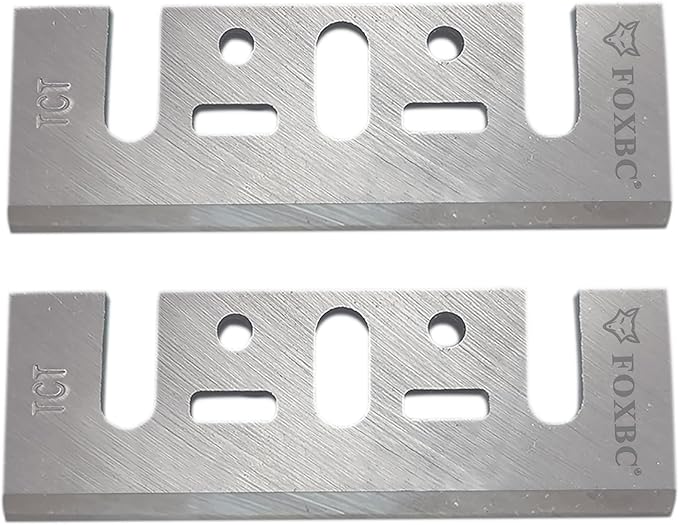 FOXBC 3-1/4 Inch 82mm TCT Carbide Planer Blades Replacement For Makita N1900B, KP0810, XPK01, DeWalt D26676, DW6655, DW680, Bosch 1594 PA1205, Ryobi and most Hand-Held Planer