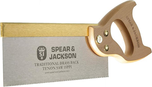 Spear & Jackson 9540B-91 Traditional Brass Back Tenon Saw, 10" x 15", Brown/Silver