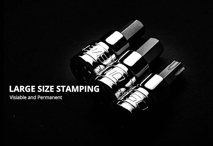 Capri Tools XZN Triple Square Spline Bit Socket Set, Metric, 10-Piece