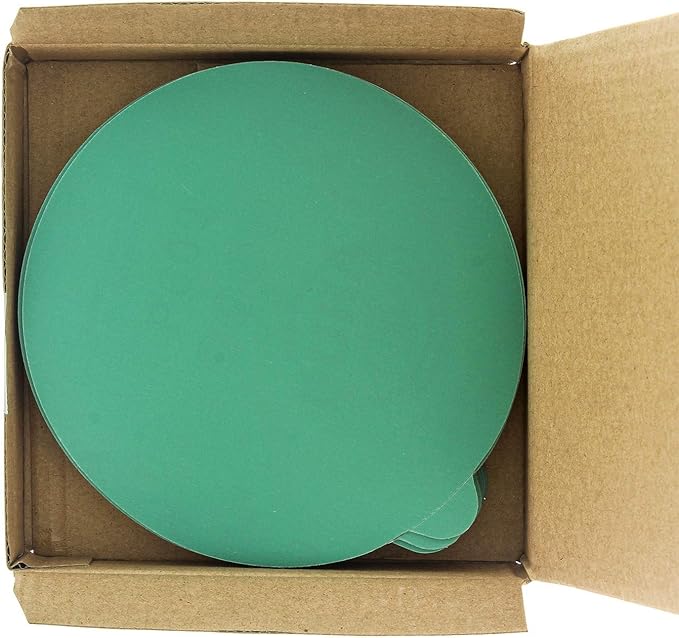 Dura-Gold Premium 5" Green Film PSA Sanding Discs - 600 Grit (Box of 50) - Film Back Self Adhesive Stickyback Sandpaper Discs for DA Sanders, Fast Cut Abrasive - Sand Automotive Paint Woodworking Wood