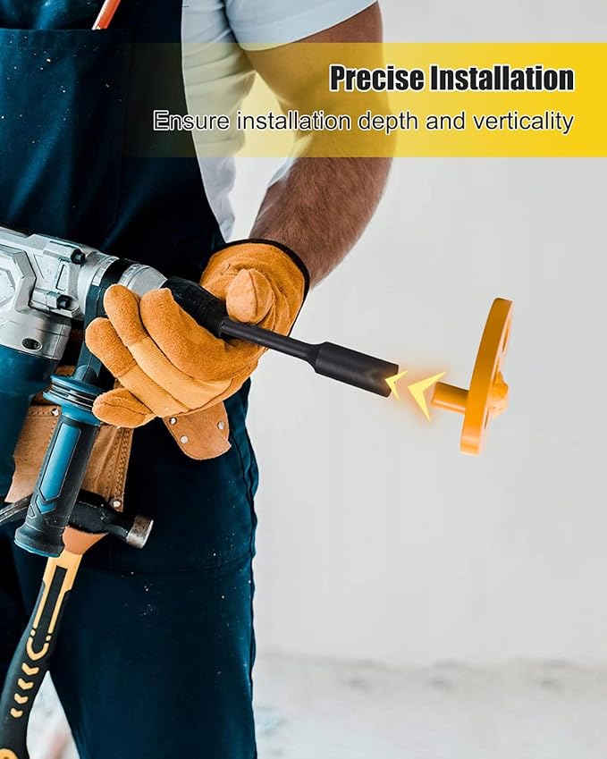 Universal Ground Rod Driver Fit for 5/8 1/2 and 3/4 Inch Ground Rods, Ground Rod Installation Tools Designed to Withstand All Kinds of Soil, Made of Heavy Duty Steel