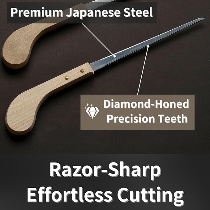Keyhole Saw 6-1/4" Made in JAPAN, Japanese Pull Saw for Wood, Plywood, Drywall, Sheetrock, Gypsum Board, Plasterboard, Bonsai Pruning, Woodworking, Wood Handle
