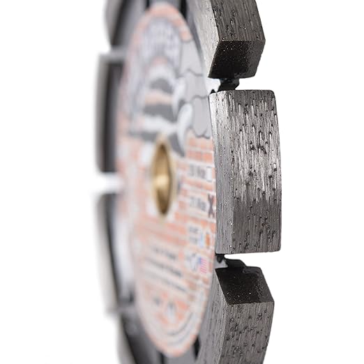 Delta Diamond Ripper Premium 5 Inch Tuck Point Diamond Blade, 3/8" Width, for Mortar Removal (5" X .375)