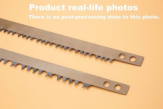 20 Pack 21 Inch Bow Saw Blade Replacement,Fits Any 21” Bow Saw for Tree Cutting,Two Tooth Types for Dry and Wet Wood,Super-Hard Alloy Steel