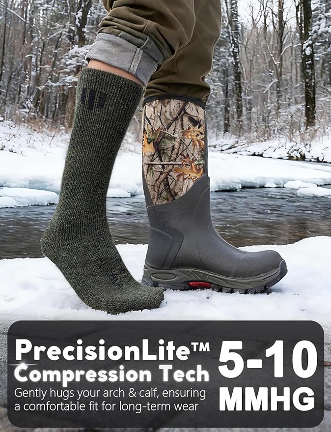 Alpaca Wool Boot Socks Men and Women, Heavyweight Thick Thermal Socks Cold Weather Hunting Hiking, Moisture Wicking